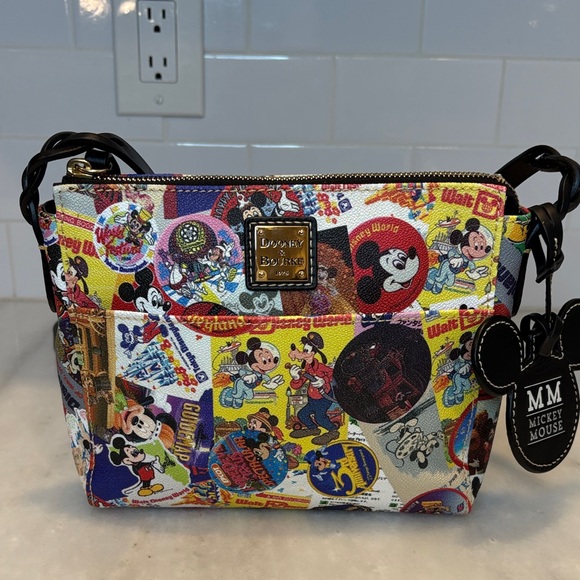Disney Dooney & Bourke Purse Handbag Mickey Thru the Years 90th Anniversary Bag - Picture 3 of 17